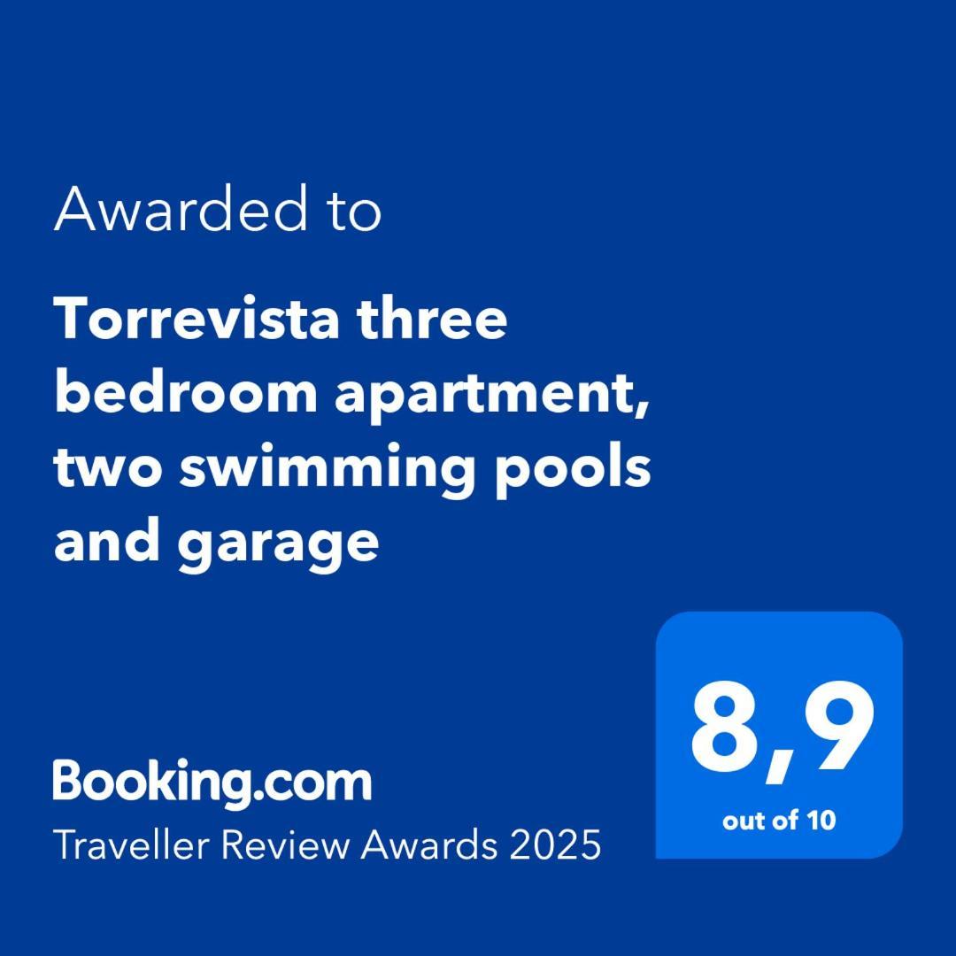 Apartment Torrevista Three Bedroom Apartment, Two Swimming Pools And Garage *